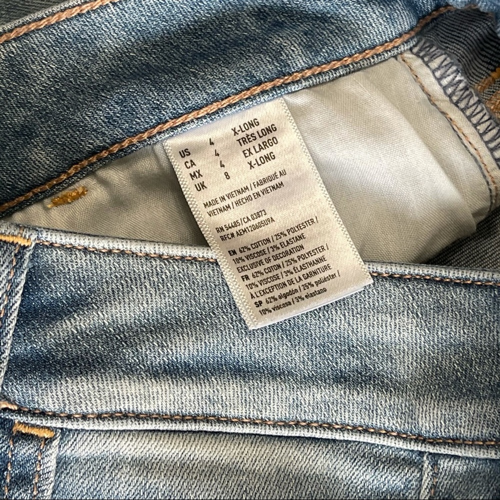 American Eagle Jegging Super Stretch 4 X-Long blue - Picture 5 of 12